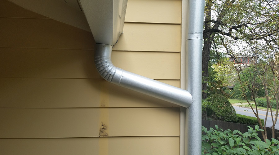 silver rain pipe for gutter austin tx